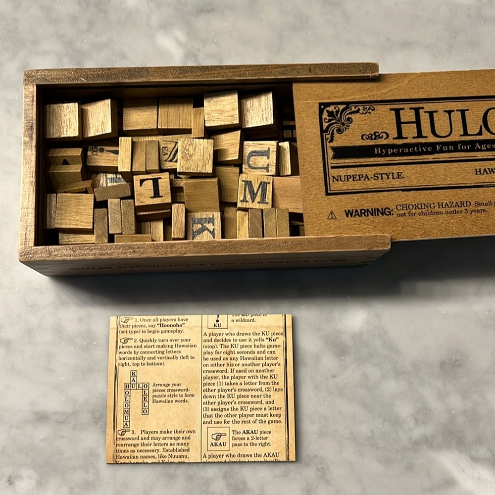 HULO! Hawaiian scrabble game. New. - Picture 5 of 5